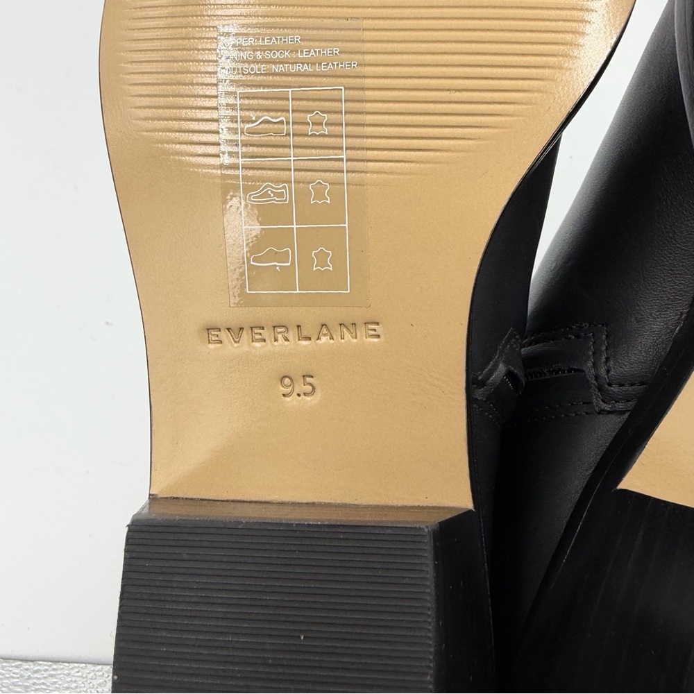 NEW Everlane Black Leather Havana Ankle Boot in Size 9.5 - Picture 12 of 13